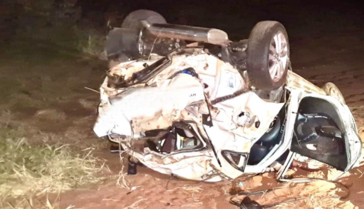 Imagem de compartilhamento para o artigo Duas pessoas morrem após carro capotar entre Paraíso das Águas e Camapuã da MS Todo dia